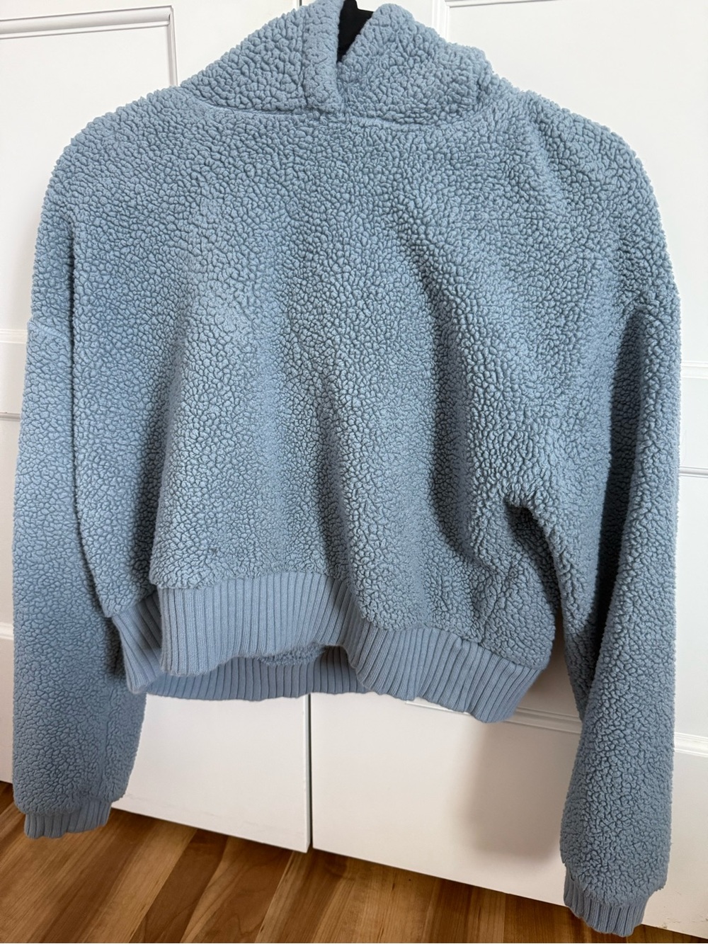 Gap Cozy Blue Sherpa Hoodie Jacket
